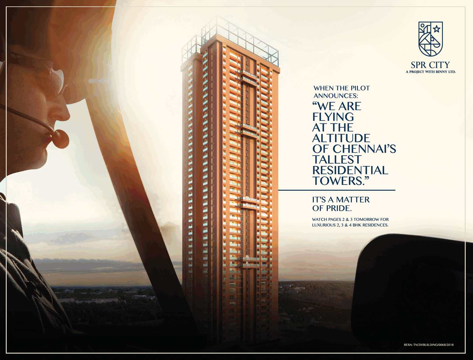 Reside in Chennai's tallest residentail tower at SPR City Highliving District Update